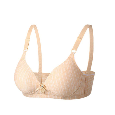 Middle-Aged And Elderly Mothers Bra Large Size Thin Section Without Steel Ring Full Cup