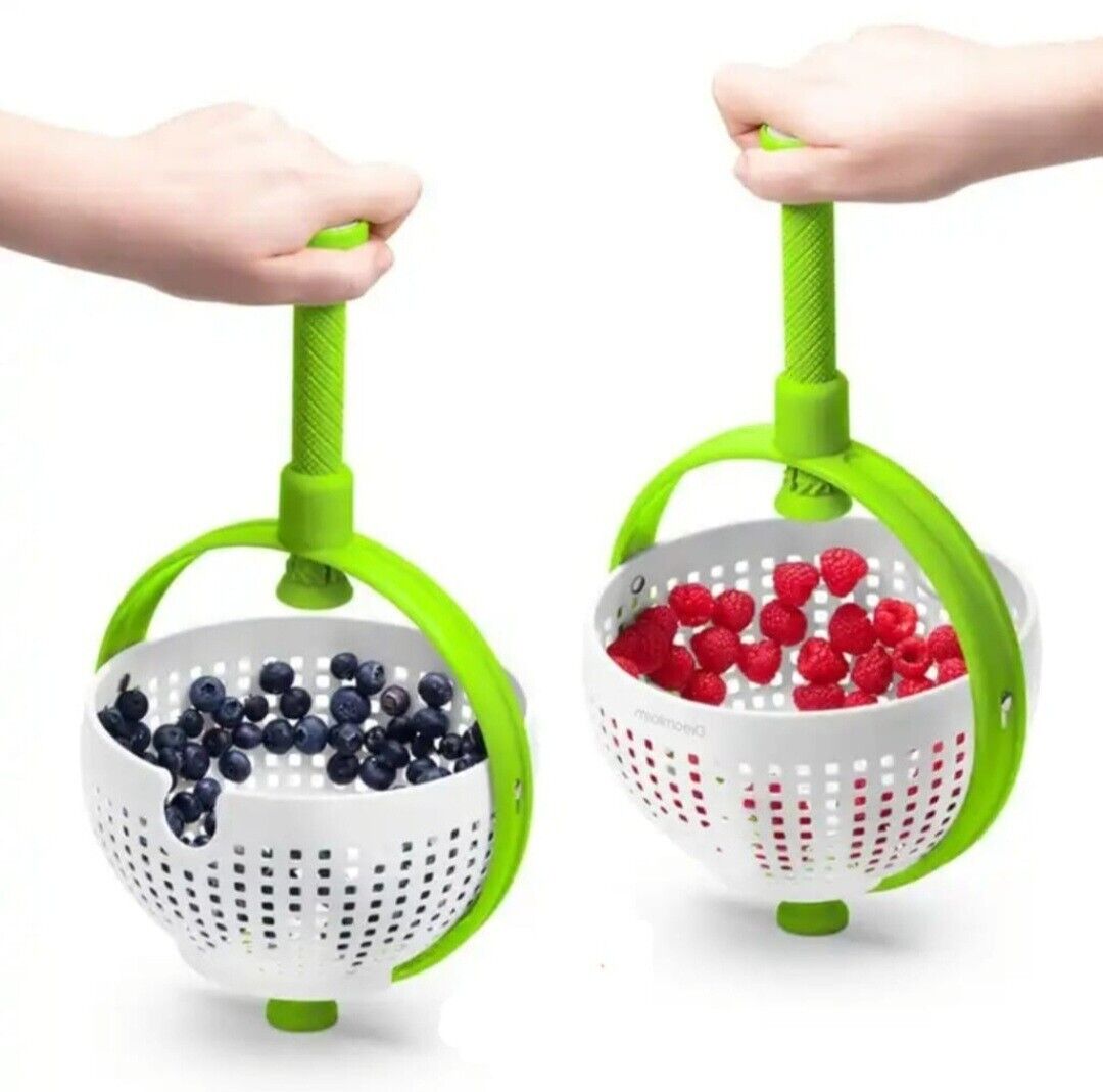 After Wash Fruit and Vegetable Dryer Spinner Basket - Green - Shop N Save