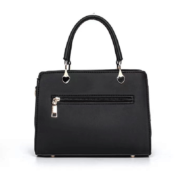 Ladies Heart Decoration High Class Handbag - Black - Shop N Save