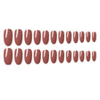 Maroon Artificial False Nails - Set of 24pcs - Shop N Save