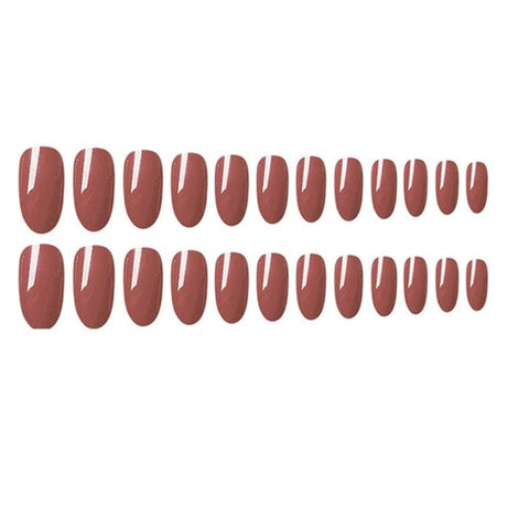 Maroon Artificial False Nails - Set of 24pcs - Shop N Save