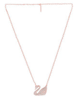 CZ Rose Gold Swan Jewelry Set - Pendant Bracelet Earrings Ring - Shop N Save