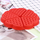 Heart Shaped Waffle Silicone Backing Mold - Red - Shop N Save