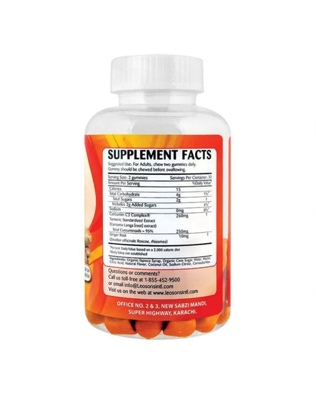 Amerix Turmeric Ginger Gummies: Chewable, 60s, Joint &amp; Immune Support - Shop N Save