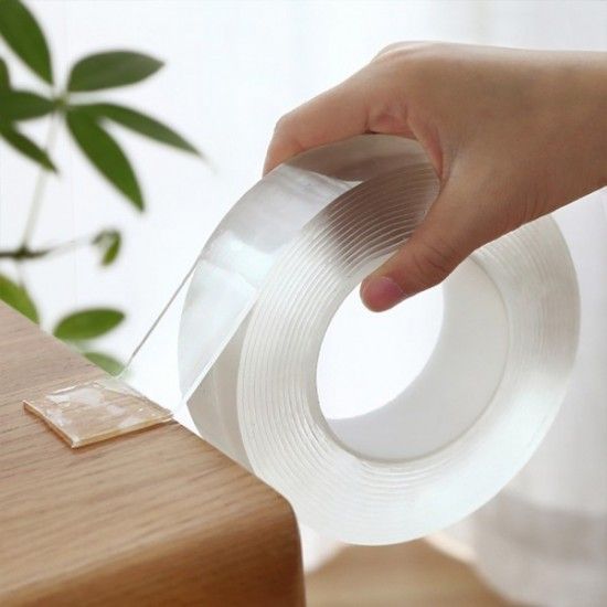 Double Sided Heavy Duty Mounting Nano Tape Transparent 3 Meter