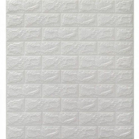 3D Wall Wallpaper Self-Adhesive 70 x 78 CM - White