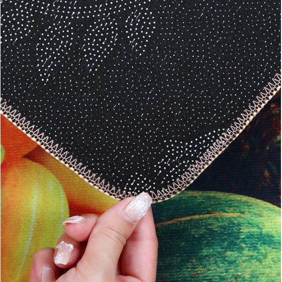 2Pcs Non-Slip Floor Mat 40x120 And 40x60 - Black