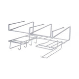 Under Shelf Wire Rack Cabinet Pot Organizer Holder Cup Hanging - Black