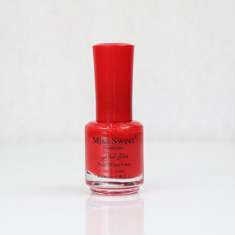 Miss Sweet Cosmetic Peel Off Nail Polish - Blood Red (10)