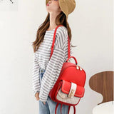 Quality Girls Casual Travel Versatile Backpacks - Red - Shop N Save