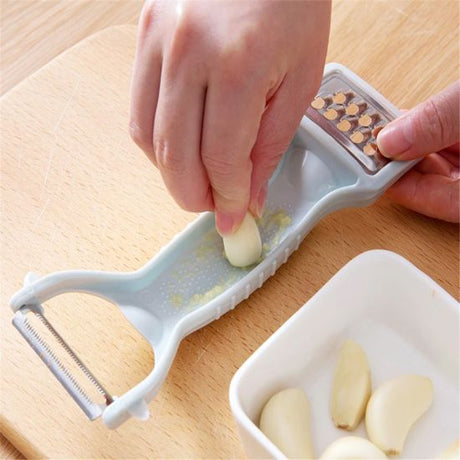Multi Functional Fruit Vegetable Double side cutter - Light Blue