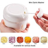 Manual Chilly Nuts Meat Garlic Onion Ginger Chopper - White