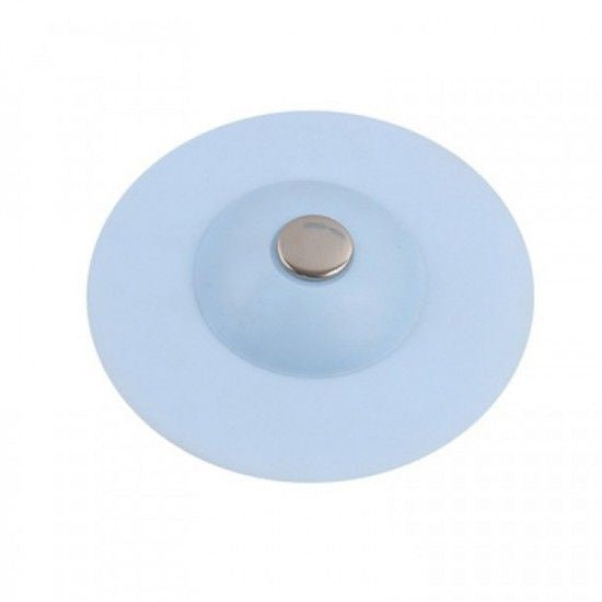 Silicone Shower anti clogging floor drain cover - Blue