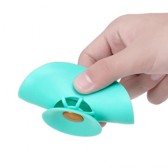 Silicone Shower anti clogging floor drain cover - Blue