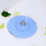 Silicone Shower anti clogging floor drain cover - Pink