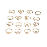 Opal Diamond Joint Ring Set - European American Retro Style - Shop N Save