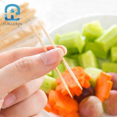200 Pieces In One Pack Bamboo Wooden Toothpick - skin