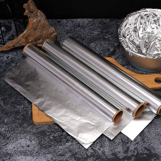 Aluminum Foil Paper Roll For Grilling Baking Roasting 3 Meter - Silver