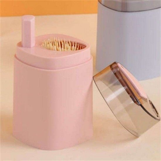 box household push-type toothpick holder - Dark Green