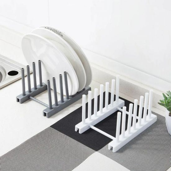 Kitchen Organizer Pot Lid Rack Holder - Gray