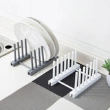 Kitchen Organizer Pot Lid Rack Holder - Gray