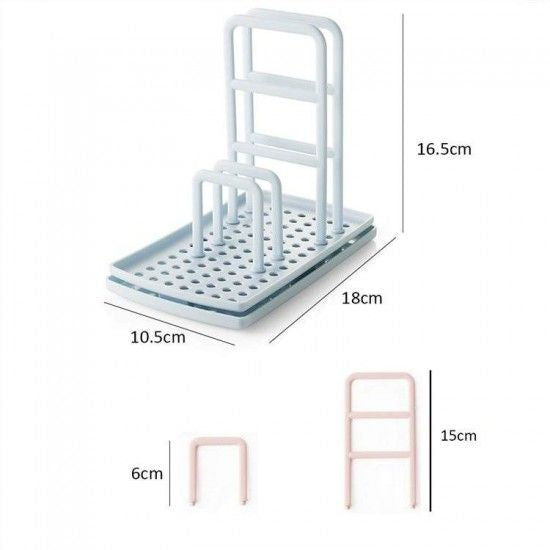 Kitchen Storage Rack Bathroom Soap Holder Sink Desktop - White