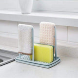 Kitchen Storage Rack Bathroom Soap Holder Sink Desktop - White