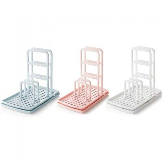 Kitchen Storage Rack Bathroom Soap Holder Sink Desktop - White