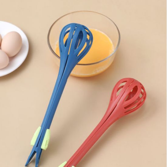 Kitchen Gadgets 2 in 1 Egg Whisk Spaghetti Spoon - Orange
