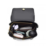 Green Magnetic Closure Women's Backpack with Adjustable Handles - Shop N Save