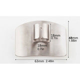 Stainless Steel Hand Cut Knife Finger Protector - Silver