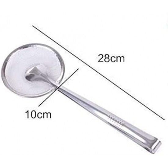 Tongs For Fry Tool 2 In 1 Kitchen Cooking - Silver