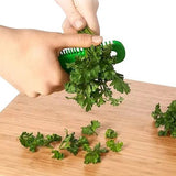 Multi Functional Herb Cutter Stripper Kitchen Tool - Green