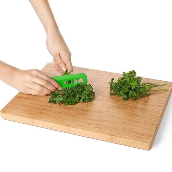 Multi Functional Herb Cutter Stripper Kitchen Tool - Green
