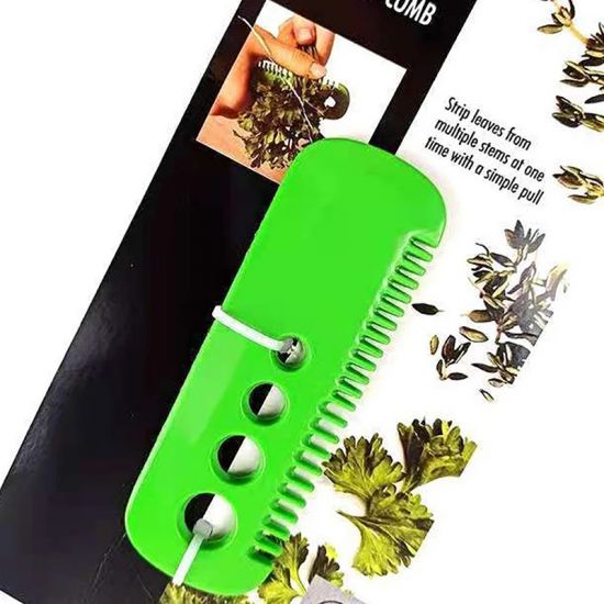 Multi Functional Herb Cutter Stripper Kitchen Tool - Green