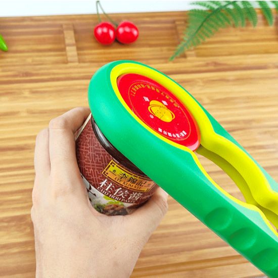 4 in 1 Multi Function Jar Can Bottle Opener Anti-skid with Silicone Handle