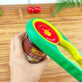 4 in 1 Multi Function Jar Can Bottle Opener Anti-skid with Silicone Handle