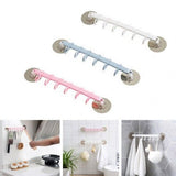 Wall Mounted Bathroom Organizer Hooks Multi Purpose Holder