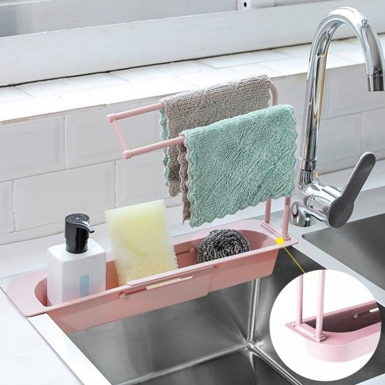 Dishwasher soap and towel sink Kitchen organizer - Dark Blue