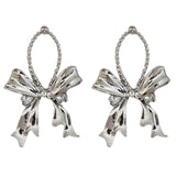 Elegant Bow Dangle Earrings: Exquisite Bowknot Design for Women. - Shop N Save