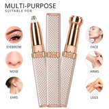 2 In 1 USB Charging Mini Facial Painless Hair Remover - Light Pink - Shop N Save