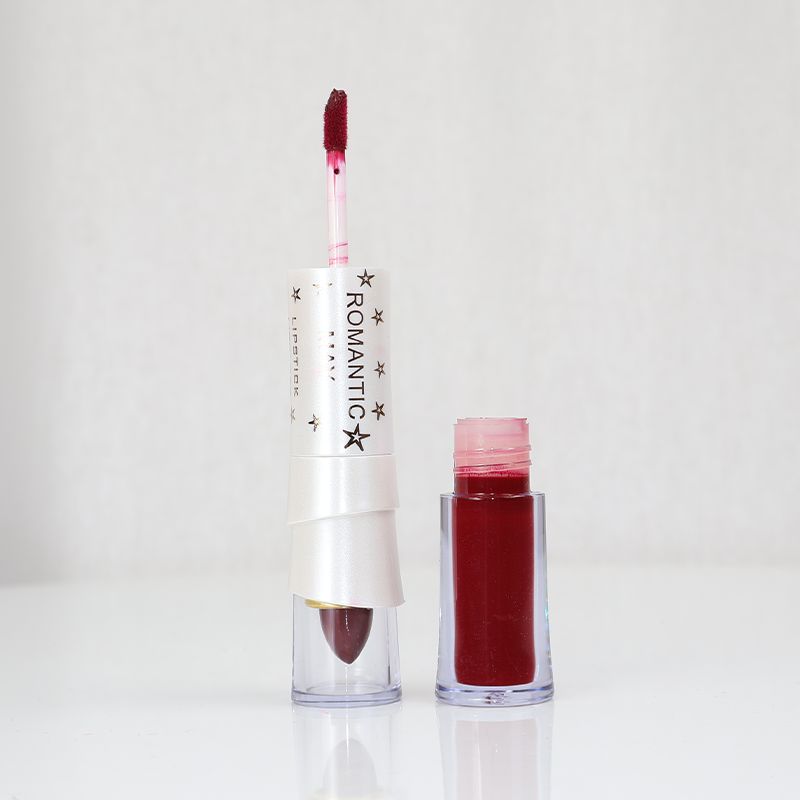 Romantic May 2 In 1 Lipstick And Lip Gloss Vitamin E Long Lasting - Maroon Oak (12)