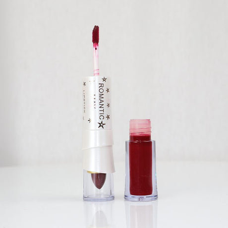 Romantic May 2 In 1 Lipstick And Lip Gloss Vitamin E Long Lasting - Maroon Oak (12)