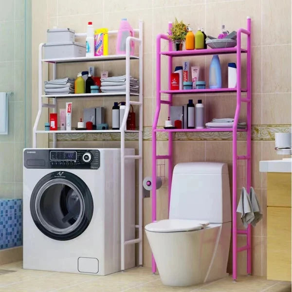 Stainless Steel 3 Layer Bathroom Accessories Rack White Durable and Stylish Storage Solution for Your Bathroom - Shop N Save