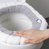 Cozy Pink Microfiber Toilet Seat Cover Perfect for Winter Bathrooms! - Shop N Save