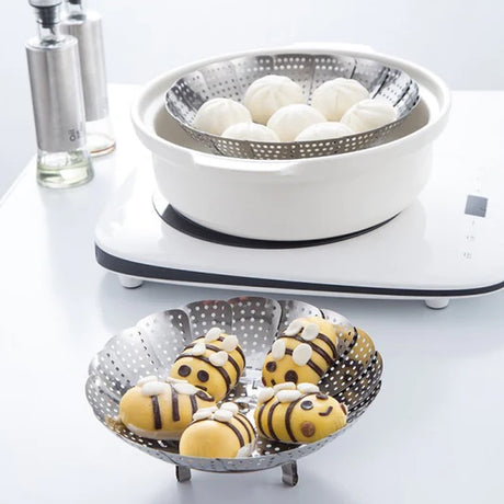 Vegetable Seafood Expandable Pot Top Steamer - 32cm - Shop N Save