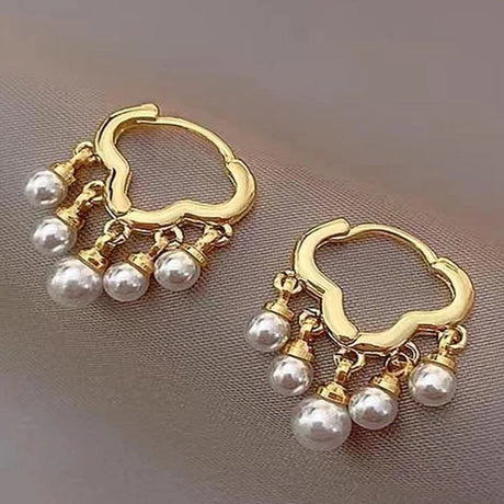 Baroque Pearl Earrings: Luxury Korea Fashion Gift for Women - Shop N Save