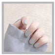 Matte Grey Square Nail Set: 24PC Formal Elegance, Adhesive Acrylic - Casual Perfect - Shop N Save