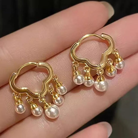 Baroque Pearl Earrings: Luxury Korea Fashion Gift for Women - Shop N Save