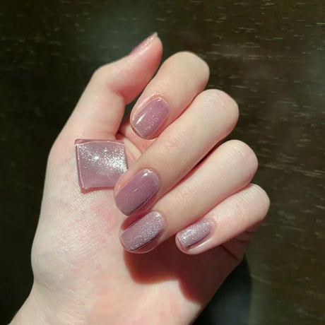 Glittery Party Set: 12PC Adhesive Fake Nails - Perfect for Casual &amp; Party - Shop N Save